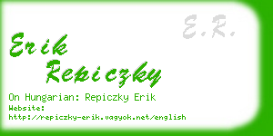 erik repiczky business card